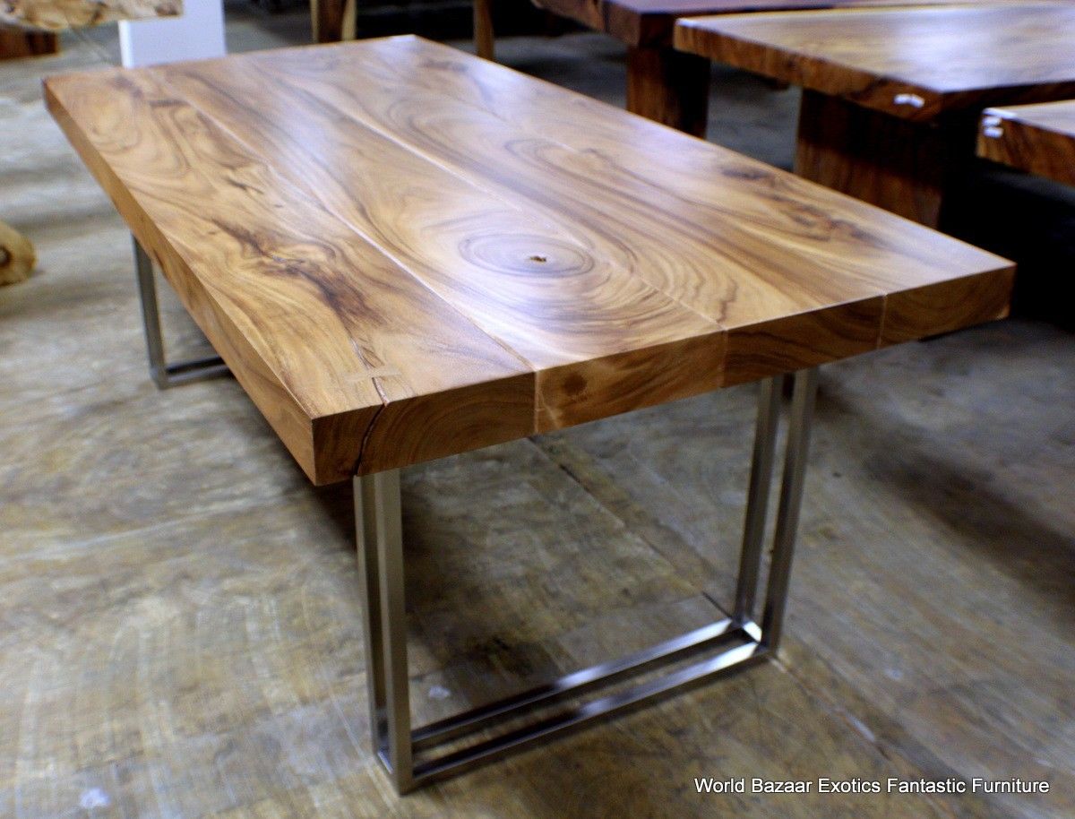 Amazing 79 reclaimed wood dining table with metal legs
