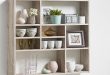 Amazing Andreas Wall Mounted Shelving Unit In Sand Oak And 9 Compartment wall shelving units