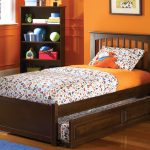Amazing Atlantic Furniture Antique Walnut Brooklyn Trundle Bed Kids Bedroom  Furniture trundle beds twin size beds for kids