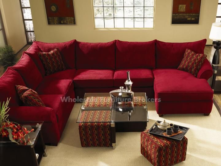 Bring home a red sofa today!