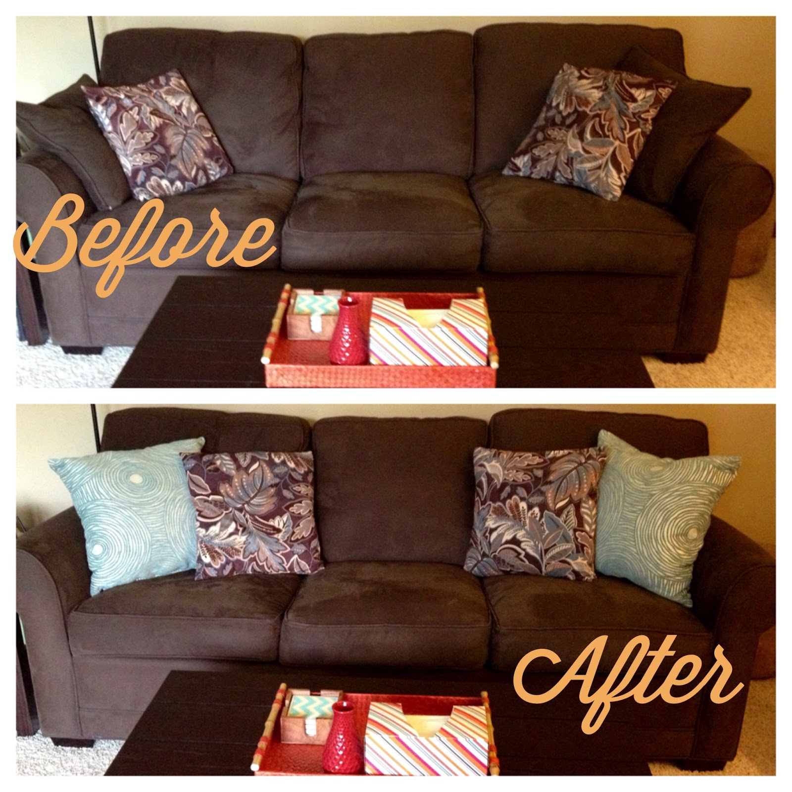 Amazing Before Last Summer My Brown Couch Got Two Patterned Throw Pillows . accent pillows for sofa