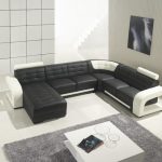 Amazing Black Leather Sectional Sofa with Chaise modern-living-room modern leather sectional sofa