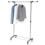 Amazing Brushed Chrome Garment Rack metal wardrobe rack