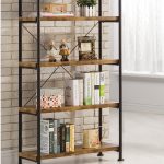 Amazing Coaster 801542 Barritt Antique Wood Metal Bookcase metal and wood bookcase