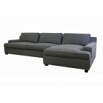 Amazing Comfort meets style in this stunning grey modern sectional sofa from  Kaspar. modern gray sectional sofa