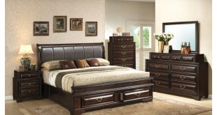 Amazing ... Contemporary Bedroom With King Size Bed Storage Headboard And King  Bedroom king size bedroom set with storage