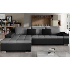 Amazing Corner Sofa Bed BANGKOK with Storage Container Faux Leather u0026 Fabric New corner sofa bed with storage