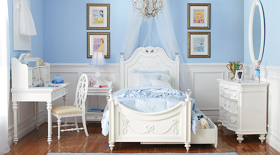 Amazing Disney Princess White 5 Pc Twin Poster Bedroom disney princess bedroom set