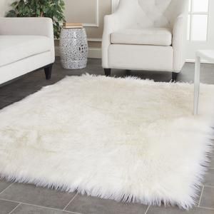 Amazing Fss115a white fluffy carpet
