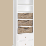 Amazing gorgeous tall white bookshelves on simone tall bookcase 2 drawers 3 baskets tall bookcase with drawers