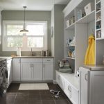 Amazing Grey laundry room mud white cabinets for laundry room