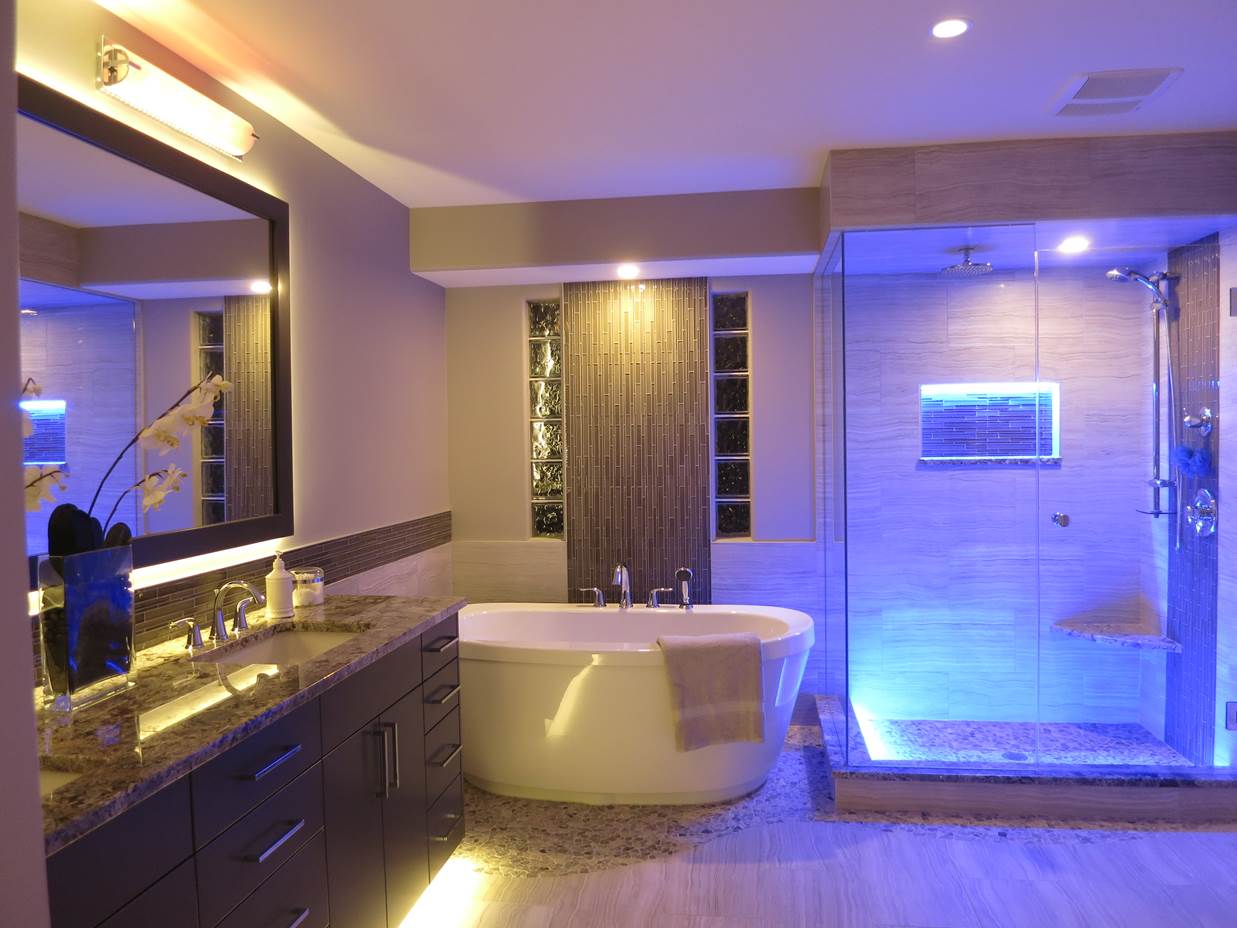 Amazing Image of: led bathroom lighting led bathroom lights