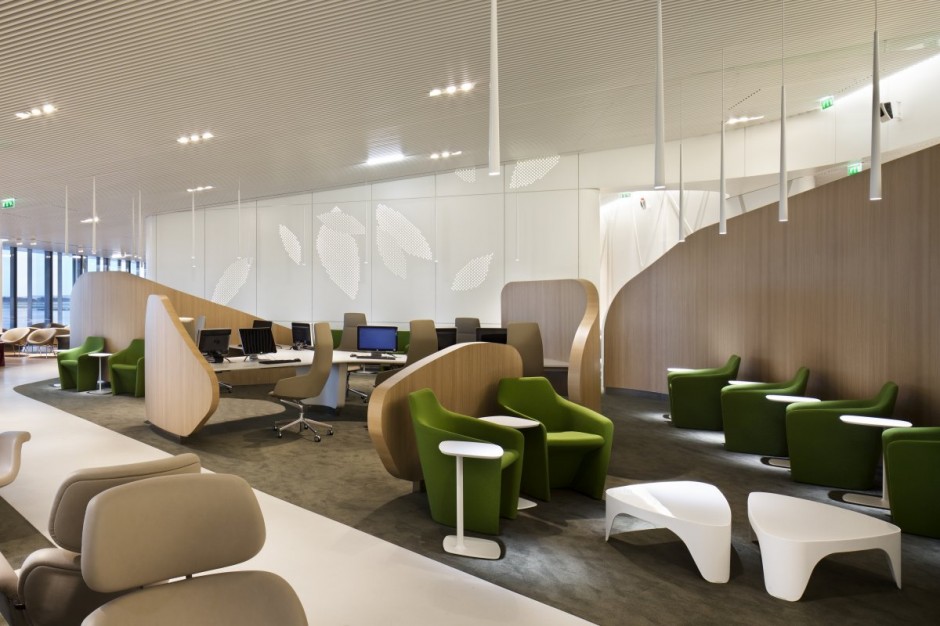 Amazing ... Interior Air France Business Lounge Design No Duchaufour Simple house lounge modern design