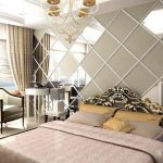 Amazing Modern bedroom decorating ideas, square shaped framed wall mirrors bedroom wall mirrors