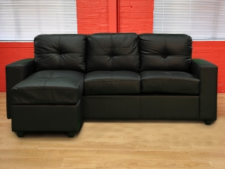 Amazing Nevada Black Faux Leather Sofa black faux leather corner sofa
