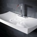 Amazing Porcelain bathroom sink in rectangular shape modern bathroom sinks