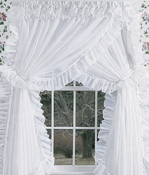 Amazing Priscilla Curtains for my sewing room! priscilla curtains criss cross