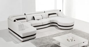 Amazing T8000 - Modern Leather Sectional Sofa - Modern Sofas - Living Room modern leather sectional sofa