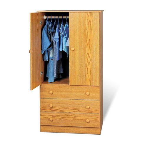 Amazing Three Drawer Junior Wardrobe small wardrobe armoire