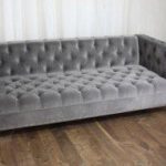 Amazing Tufted couch in GREY! Coco Designs. gray tufted sofa