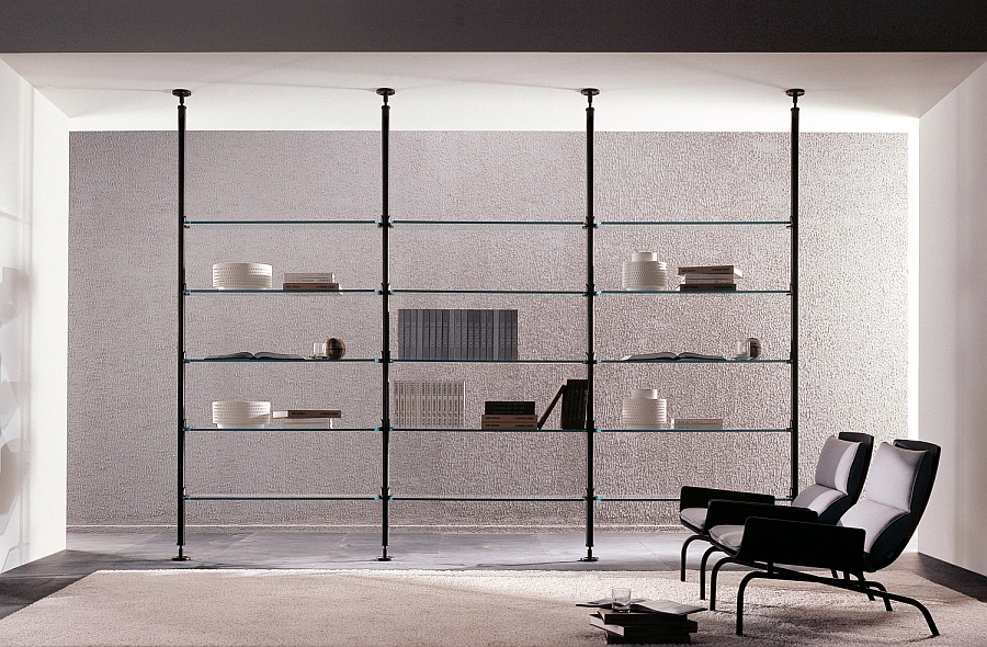 Amazing Ultra Thin Clear Glass Shelves glass shelving units living room