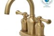 Cozy Centerset 2-Handle Bathroom Faucet in Antique Brass antique brass bathroom faucet