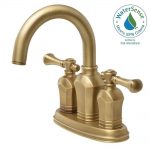 Cozy Centerset 2-Handle Bathroom Faucet in Antique Brass antique brass bathroom faucet