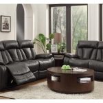 Awesome Ackerman Leather Recliner Sofa black leather reclining sofa