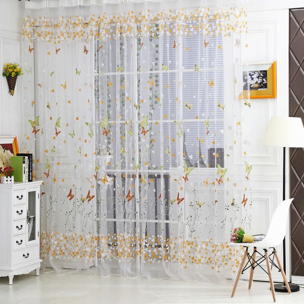 Awesome Butterfly-Tulle-Voile-Window-Curtain-Door-Room-Balcony- sheer butterfly curtains