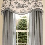 Awesome ...in red for the living room. country curtains. Lenoxdale Toile Layered french toile curtains