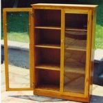 Awesome Oak Bookcase W Gl Doors Decarlo Woodworks Custom Woodworking Your Way oak bookcase with glass doors