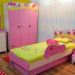Awesome Playful girlu0027s bedroom with pink and green color scheme and fun furniture kids room ideas for girls