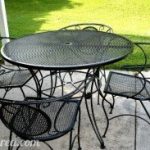 Awesome Repainting metal patio furniture via blog: 1)use wire brush/sandpaper to metal outdoor furniture