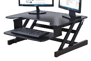 Awesome Rocelco ADR Height Adjustable Sit/Stand Desk Computer Riser, Dual Monitor  Capable, sit to stand desk riser