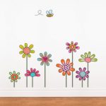 Awesome Rural Flowers Wall Decal Rural Flowers Wall Decal flower wall stickers