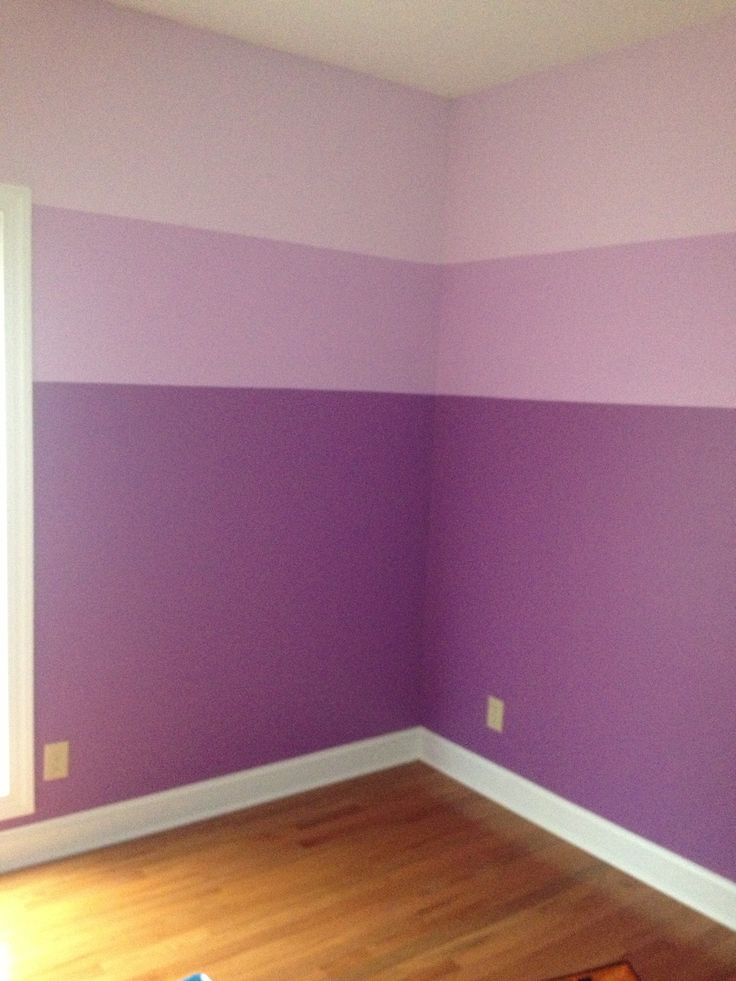 Awesome The girlsu0027 ombré purple bedroom I painted! I used the lightest and darkest purple and pink bedroom paint ideas