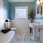 Cozy bathroom redesign blue bathroom renovation ideas on a budget
