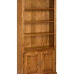 Beautiful A u0026 E Solid Oak (Brown) Britannia Wood Bookcase with Doors solid oak bookcase