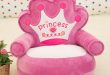 Beautiful ... Baby Plush Chair and Seat Princess Pink Kids Beanbag Chair Cartoon baby sofa seat