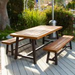 Beautiful Best Selling Home Decor Carlisle 3-Piece Rustic Iron/Sandblast Wood Acacia Patio outdoor patio dining furniture