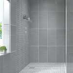 Beautiful Create a modern looking bathroom by mixing different shapes of floor tiles, wall tiles for bathrooms