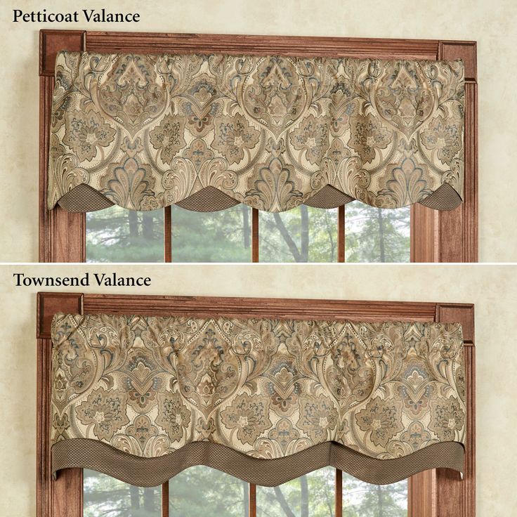 Beautiful Hollyhock Gold Layered Window Valance window valance ideas