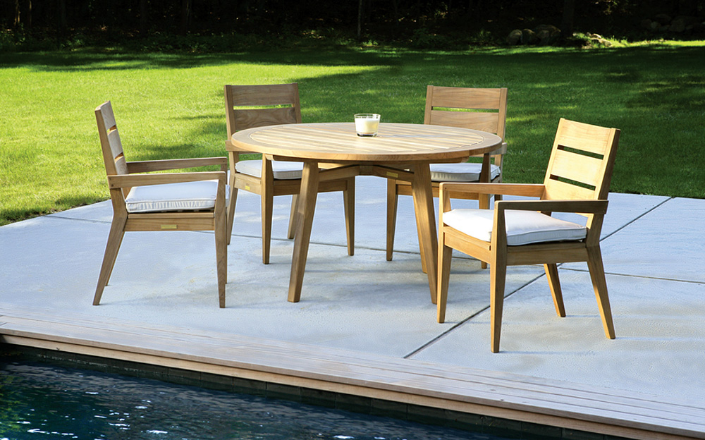 Beautiful Image of: Modern Teak Outdoor Furniture Ideas modern teak outdoor furniture