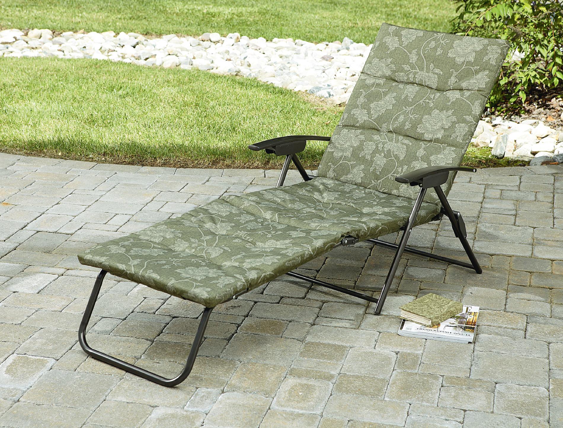 Beautiful Jaclyn Smith Cora Padded Folding Chaise folding patio lounge chairs