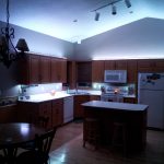 Beautiful ... Led Kitchen Lighting Ceiling Lowes Blue Colored Light White Strip Under led kitchen lightings