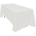 Beautiful LinenTablecloth 70 x 120-Inch Rectangular Polyester Tablecloth White white linen table cloths