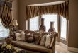 Beautiful Marge Carson Living Room with Custom Window Treatments  traditional-living-room custom window treatments