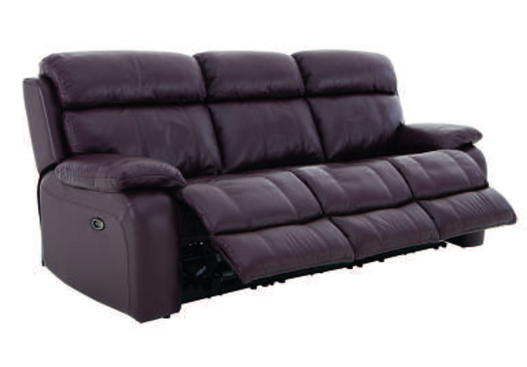 Beautiful Moreno 3 Seater Leather Recliner Sofa 3 seater recliner sofa