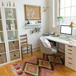 Beautiful Neat Home Office With Global Touches home office organization