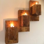 Beautiful pallet wall hanging candle organizer wall mounted candle holders